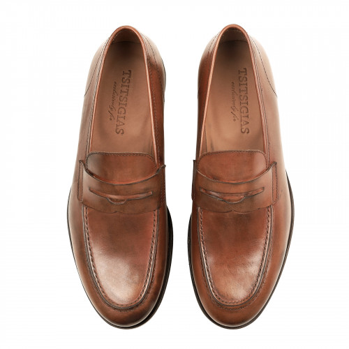 ΑΝΔΡΙΚΑ ΚΑΜΗΛΟ ΔΕΡΜΑΤΙΝΑ ΠΑΠΟΥΤΣΙΑ LOAFERS