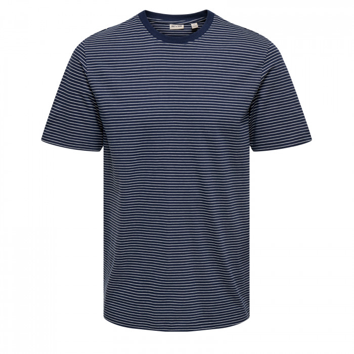 ΜΠΛΕ NAVY ΡΙΓΕ ΑΝΔΡΙΚΟ T-SHIRT